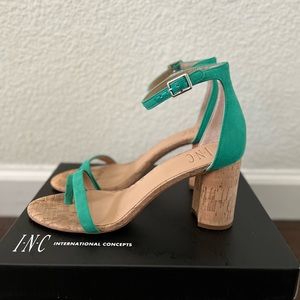 Green INC Sandal Heels